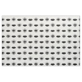 Ogen & Lips Black en White Pattern Stof (Fat Quarter)