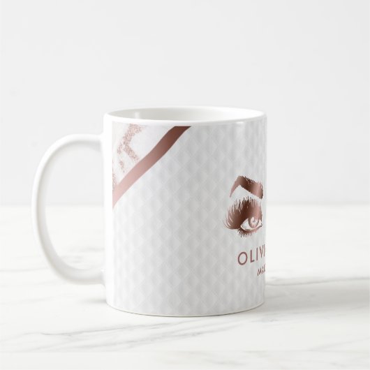 Ogen Make-up artist Lashes Wimpers Wenkbrauwen Koffiemok (Links)