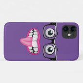 ogen met bril en mond Case-Mate iPhone case (Achterkant (horizontaal))
