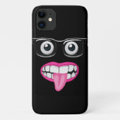 ogen met bril en mond Case-Mate iPhone case (Achterkant)