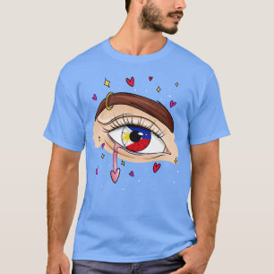 Ogen met Filippijnse vlag T-shirt