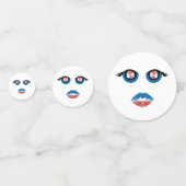 Ogen met het embleem van Kroatië en een zogende mo Confetti (Voorkanten)