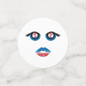 Ogen met het embleem van Kroatië en een zogende mo Confetti (Kleine voorkant)