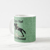 Ogen omhoog! Haalt neer! Horse Jumper Koffiemok (Voorkant links)