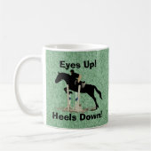 Ogen omhoog! Haalt neer! Horse Jumper Koffiemok (Links)