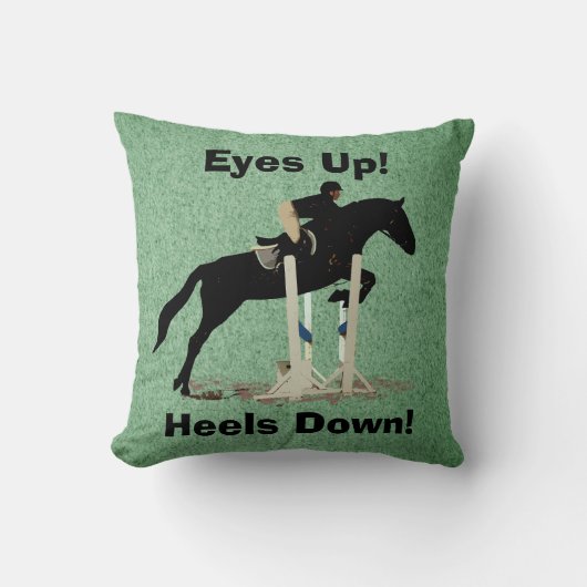 Ogen omhoog! Haalt neer! Horse Jumper Kussen (Voorkant)