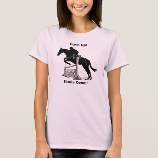 Ogen omhoog! Haalt neer! Horse Jumper T-shirt (Voorkant)