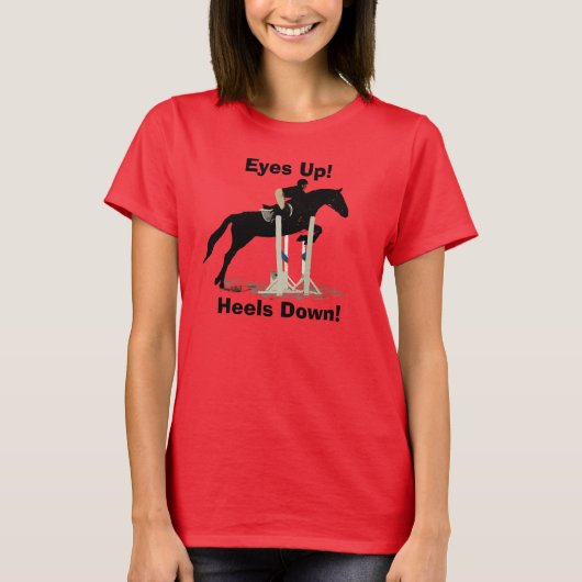 Ogen omhoog! Haalt neer! Horse Jumper T-shirt (Voorkant)