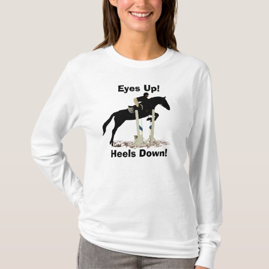 Ogen omhoog! Haalt neer! Horse Jumper T-shirt (Voorkant)