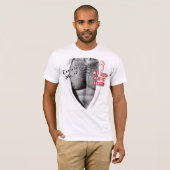 Ogen omhoog hier grappig wit t-shirt (Voorkant volledig)