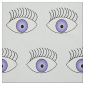 Ogen op blauw stof (Swatch)