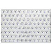 Ogen op blauw stof (Yard (91,4 cm))