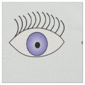 Ogen op blauw stof (Close Up)