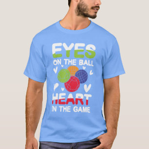 Ogen Op De Bal Hart In Het Spel familie T-shirt