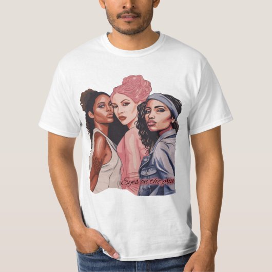 Ogen op de prijs t-shirt (Voorkant)