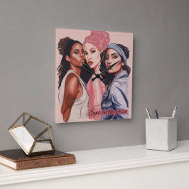 Ogen op de prijs vierkante klok