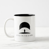 Ogen op de ster tweekleurige koffiemok (Links)