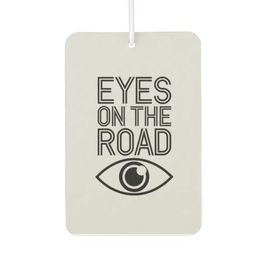 "Ogen op de weg" Gericht rijden Auto Lucht Luchtverfrisser (Voorkant)