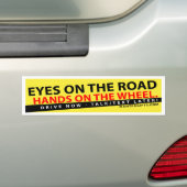 OGEN OP DE WEG, HANDEN OP DE ROLLENBUMPERSTICKE BUMPERSTICKER (Op auto)