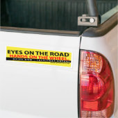 OGEN OP DE WEG, HANDEN OP DE ROLLENBUMPERSTICKE BUMPERSTICKER (Op Truck)
