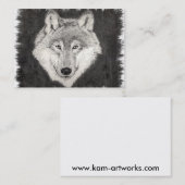 Ogen op de Wolfprofielkaart Visitekaartje (Voorkant / Achterkant)