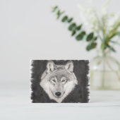 Ogen op de Wolfprofielkaart Visitekaartje (Staand voorkant)