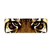 Ogen op een tijger etiket (Voorkant)