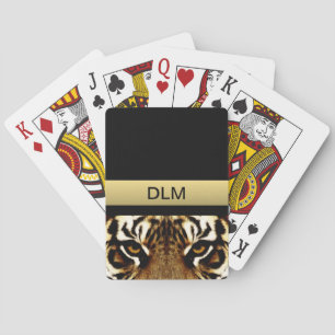 Ogen op een tijger speelkaarten