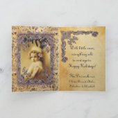 Ogen op een Victoriaans kind Feestdagen Kaart (Binnen)