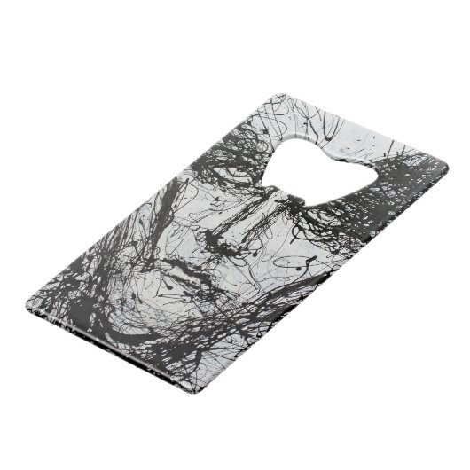 Ogen op fles 3 Opener! Creditkaart Flessenopener (Achterkant Gekanteld)