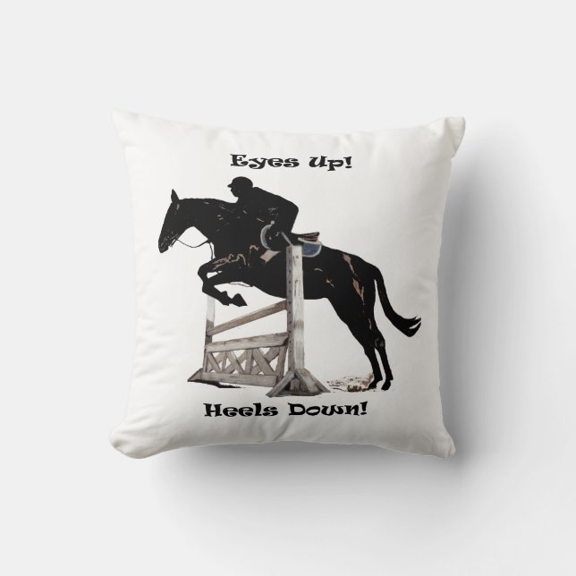 Ogen op! Haalt neer! Horse American MoJo Pillow Kussen (Voorkant)
