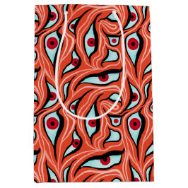 Ogen op het aambeeld rode lantaarns op Oranje horr Medium Cadeauzakje