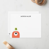 Ogen op Jou | Persoonlijk A2-schrijfpapier Notitiekaartje (Voorkant / Achterkant in situ)