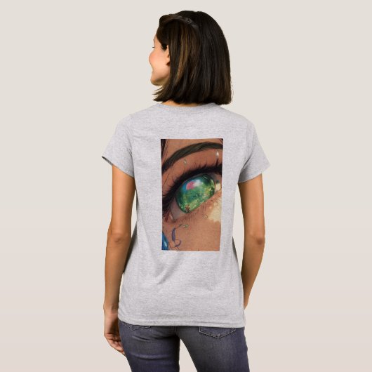 Ogen op Mode: Statement Eye Print T-shirt (Achterkant volledig)