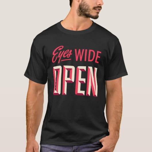 Ogen Open Lettering Vision Eye Doctors T-shirt (Voorkant)