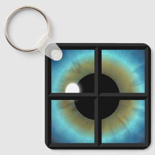 Ogen ramen naar de Soul Premium Square Sleutelhang Sleutelhanger (Voorkant)