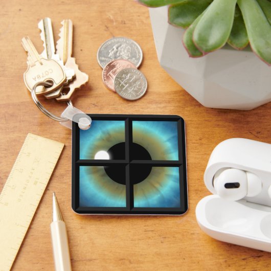 Ogen ramen naar de Soul Premium Square Sleutelhang Sleutelhanger (Bureau)