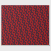 Ogen Rood Blauw Minimaal Patroon Cadeaupapier (Vlak)