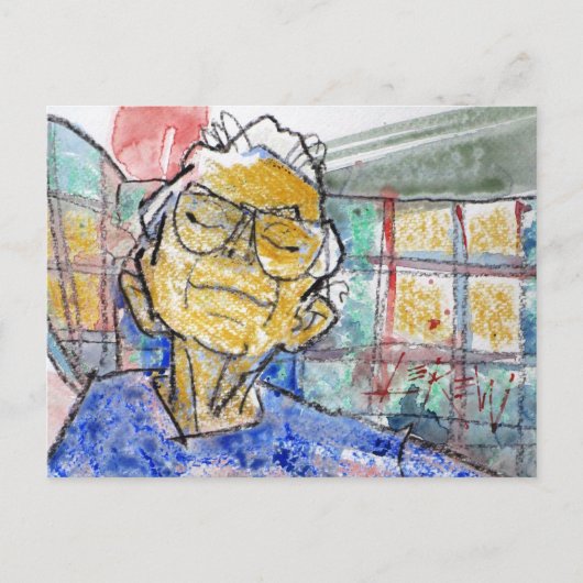 Ogen Rusten Crayon Weerstand Larry Lerew #170903 Briefkaart (Voorkant)