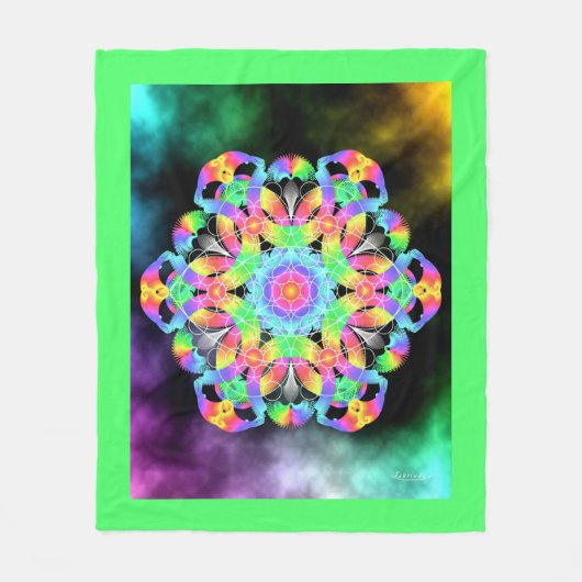 Ogen van appreciatie fleece deken (Voorkant)