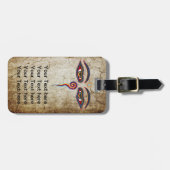 Ogen van boeddha / augen der Weisheit Bagagelabel (Voorkant horizontaal)