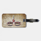 Ogen van boeddha / augen der Weisheit Bagagelabel (Achterkant horizontaal)