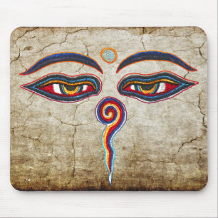 Ogen van boeddha / augen der Weisheit Muismat