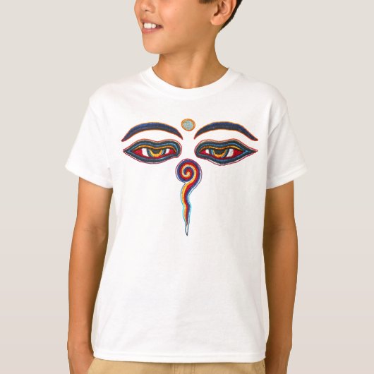 Ogen van boeddha / augen der Weisheit T-shirt (Voorkant)