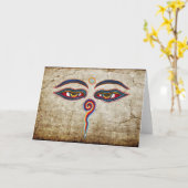 Ogen van Boedha/Augen der Weisheit Kaart (Gele Bloem)