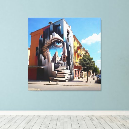 Ogen van de Ascent Canvas Afdruk (Insitu (Houten vloer))