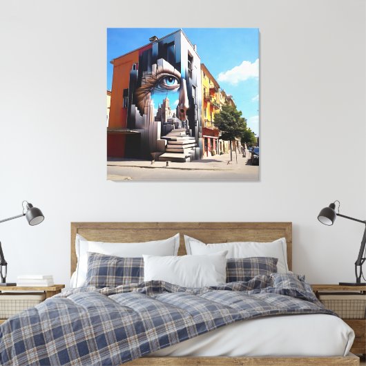 Ogen van de Ascent Canvas Afdruk (Insitu (Slaapkamer))