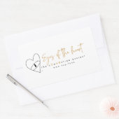 Ogen van de hart rechthoek sticker (Envelop)