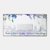 Ogen van de Heer paarse bloemenschrift Bureaumat (Keyboard & Muis)