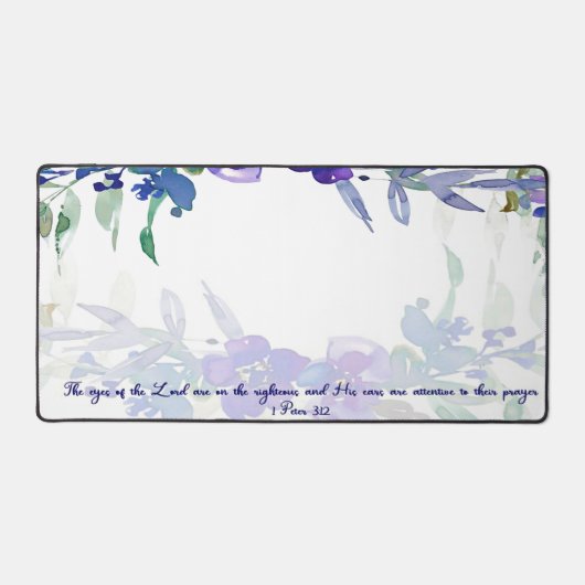 Ogen van de Heer paarse bloemenschrift Bureaumat (Voorkant)